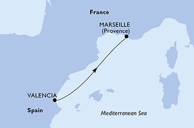 Mapa trasy rejsu