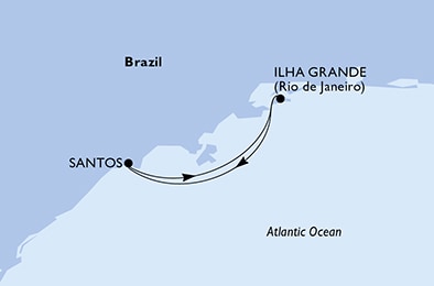 Mapa trasy rejsu