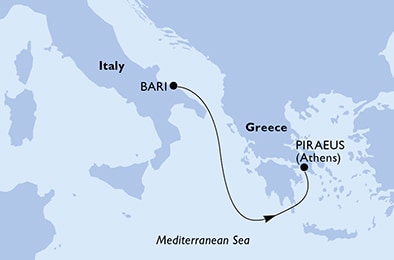 Mapa trasy rejsu