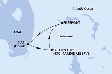 Mapa trasy rejsu