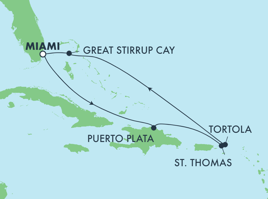 Mapa trasy rejsu