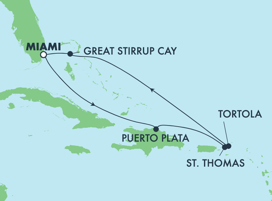 Mapa trasy rejsu