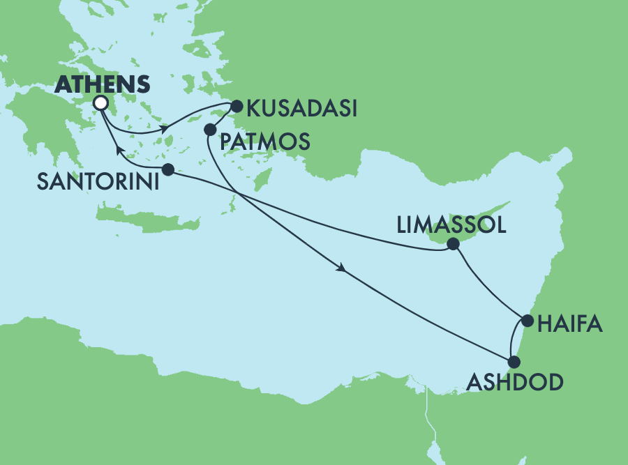 Mapa trasy rejsu