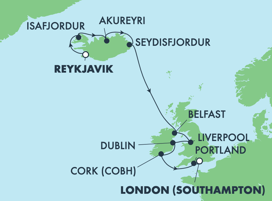 Mapa trasy rejsu