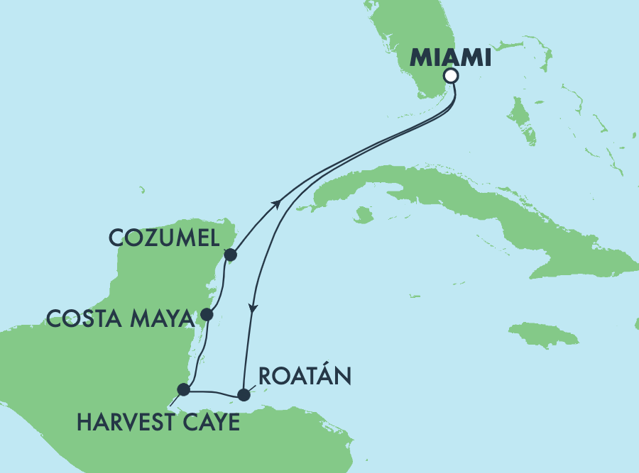 Mapa trasy rejsu