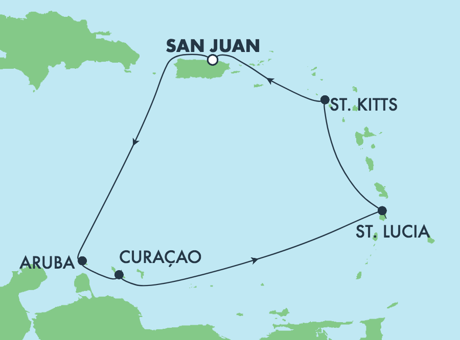 Mapa trasy rejsu
