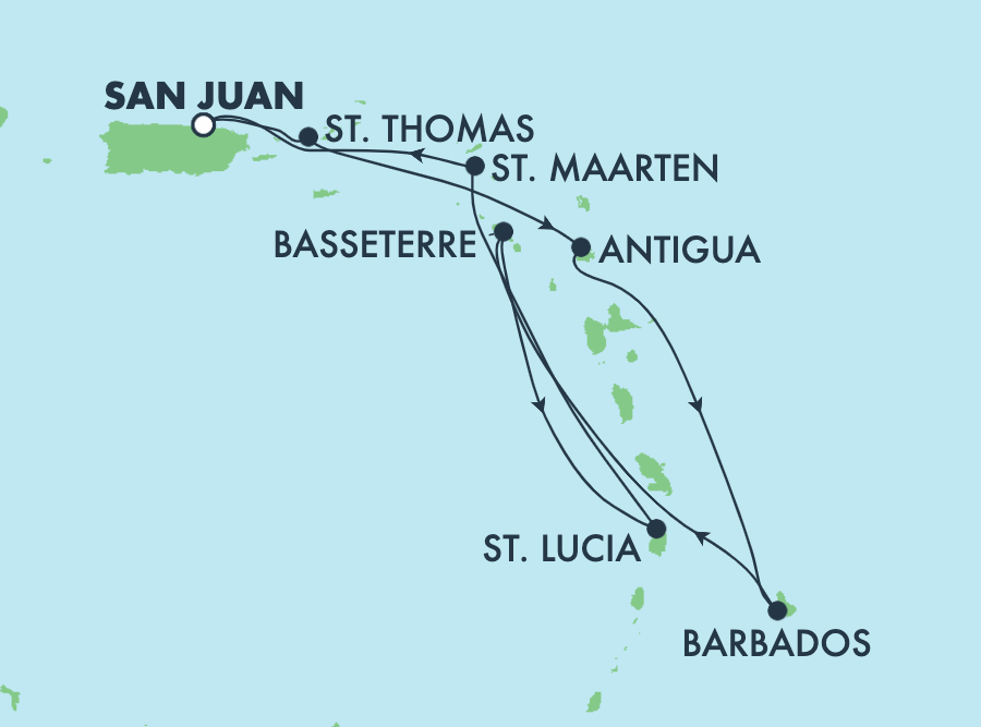 Mapa trasy rejsu