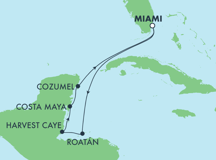 Mapa trasy rejsu