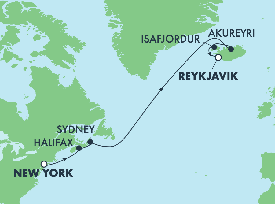 Mapa trasy rejsu