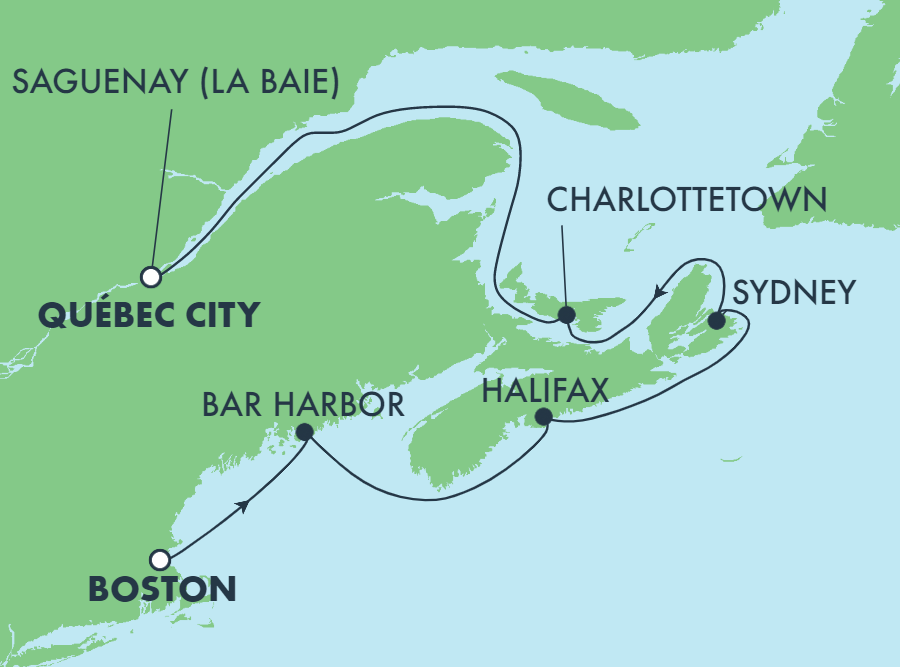 Mapa trasy rejsu