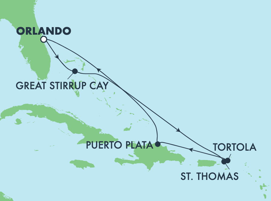 Mapa trasy rejsu