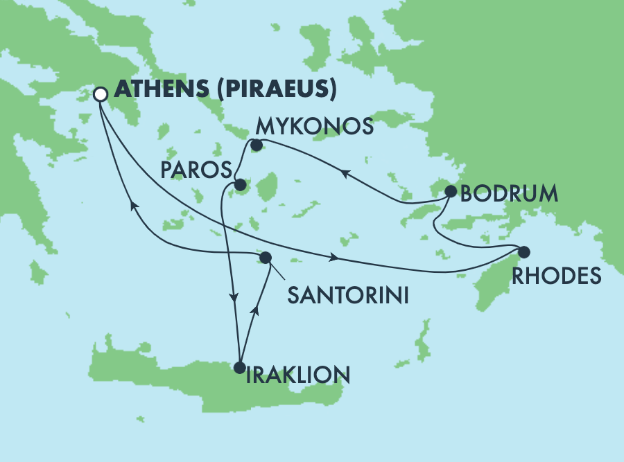 Mapa trasy rejsu