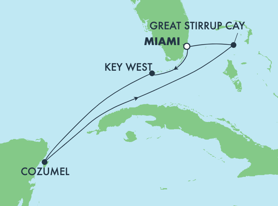 Mapa trasy rejsu